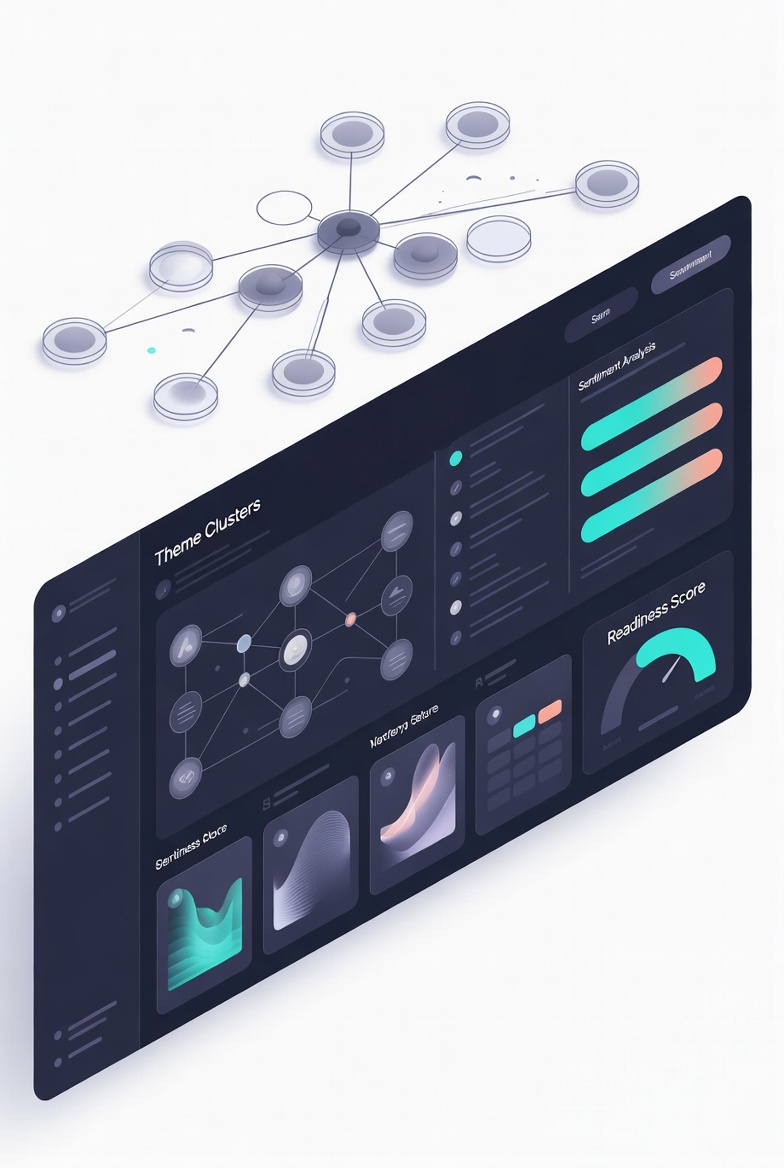 Maya Irwin organisational diagnostic dashboard
